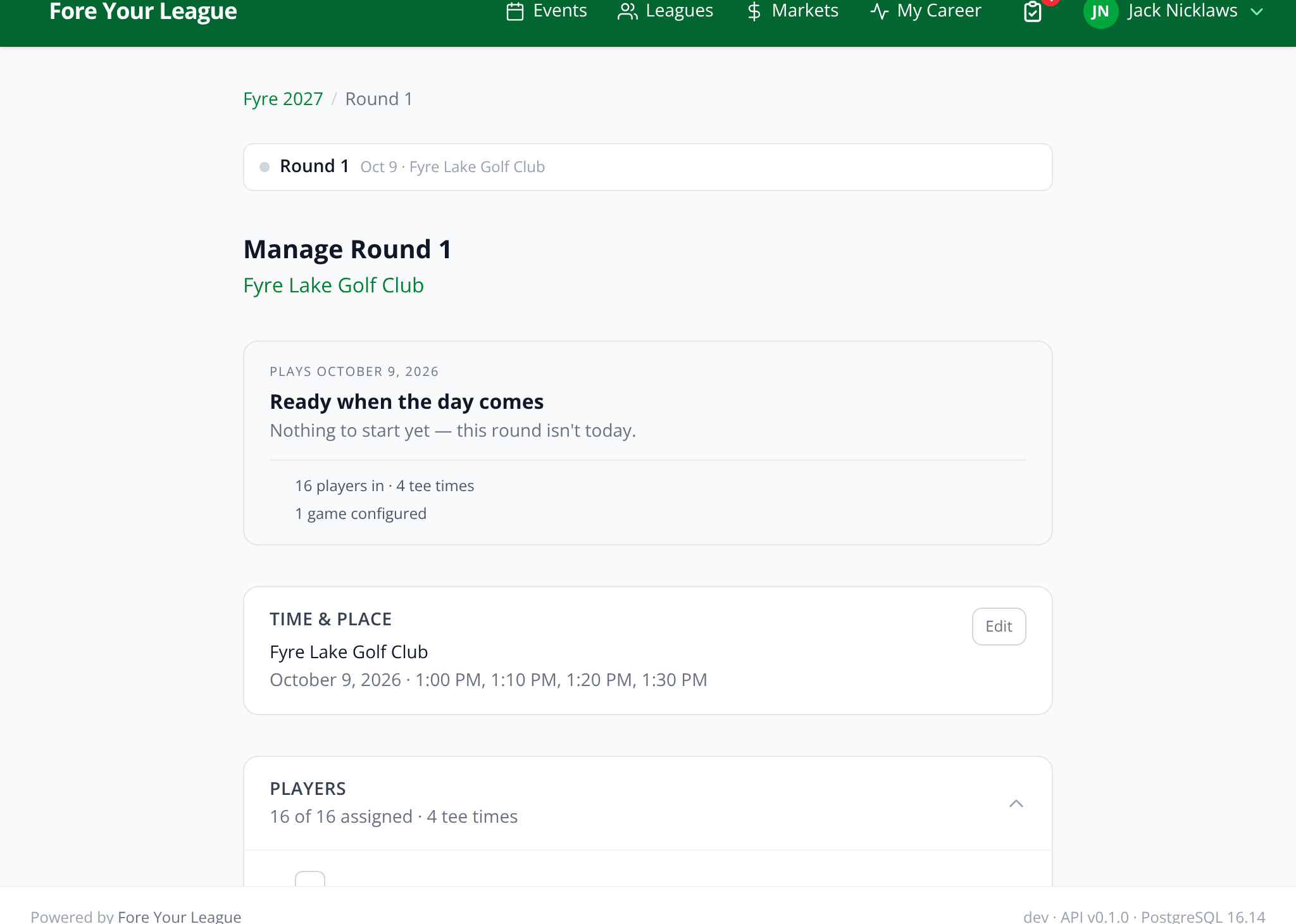 Round management board